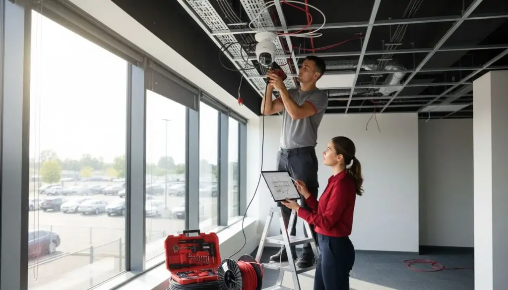 wired cctv installation