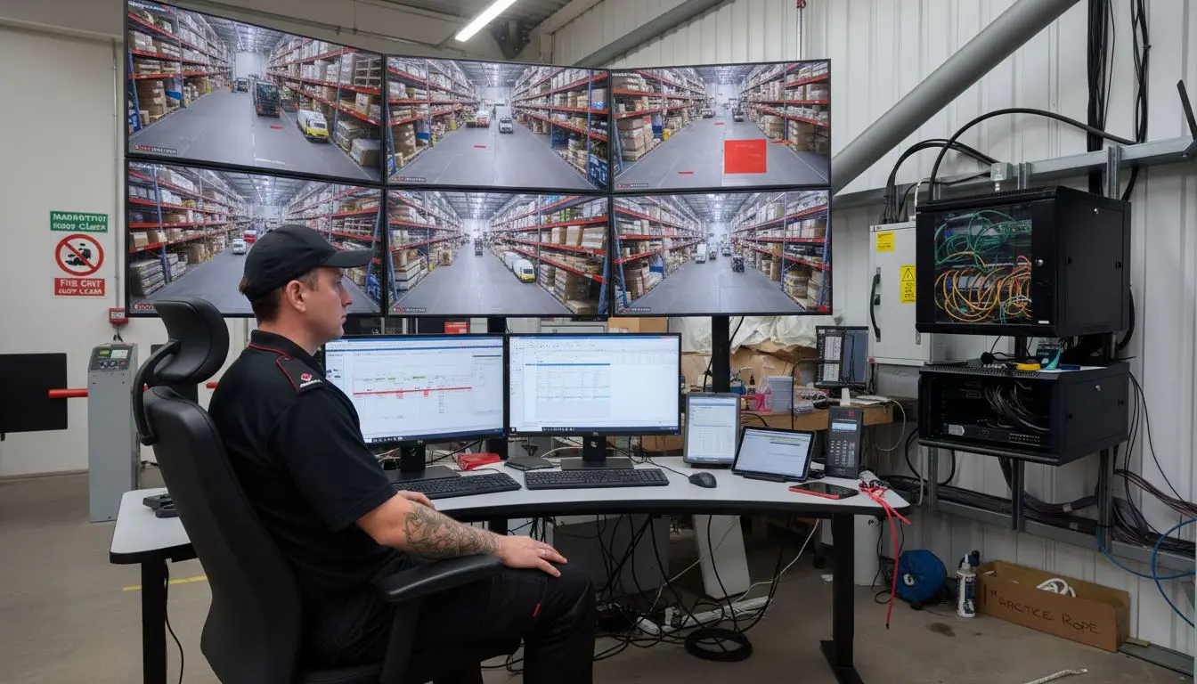warehouse cctv monitoring